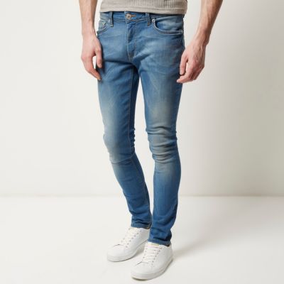 Mid blue wash Danny super skinny jeans